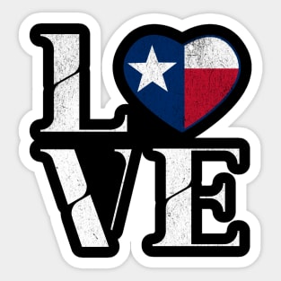 I love Texas Sticker